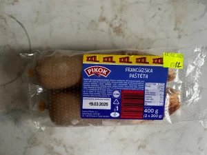 Nevyhovujúci výrobok WL Pikok Francúzska paštéta 400g