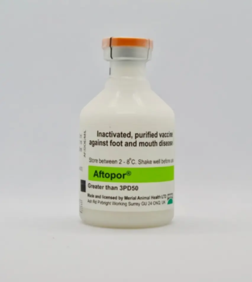 Vakcína AFTOPOR, určená na imunizáciu vnímavých druhov