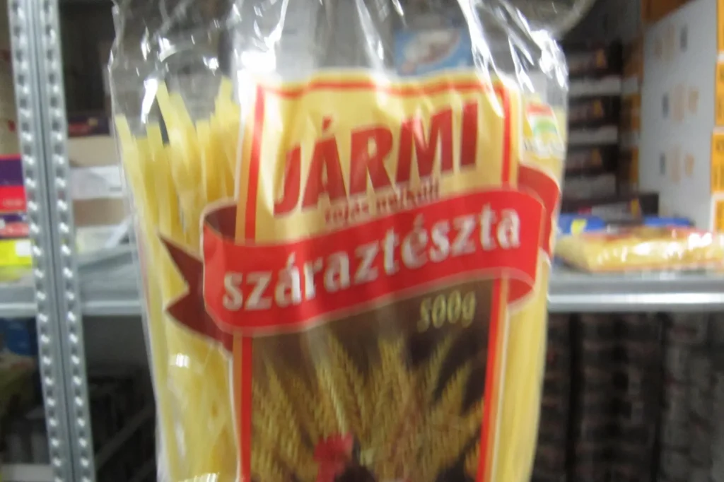 Bezvaječné cestoviny pšeničné sušené, široké rezance Jármi